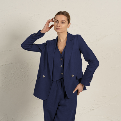 100% Linen Blazer Quin