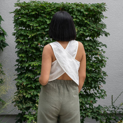 Cross Back Crop Top Serena