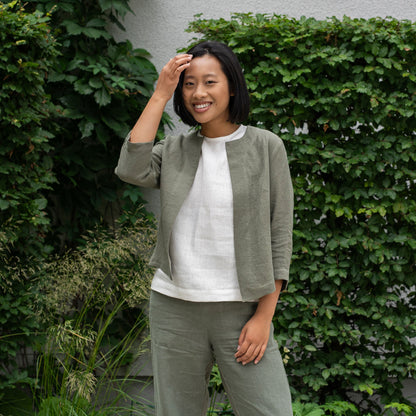 Light Linen Relaxed Jacket Eden