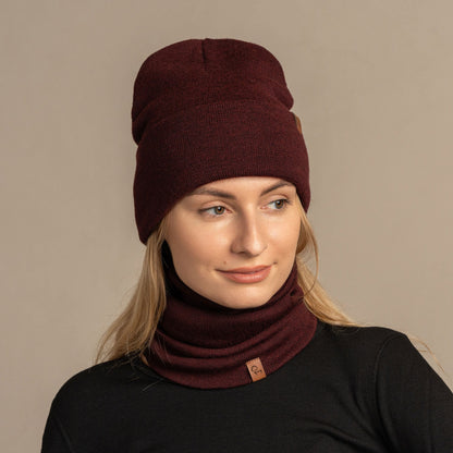 Women's Knit Beanie & Gaiter 2-Piece