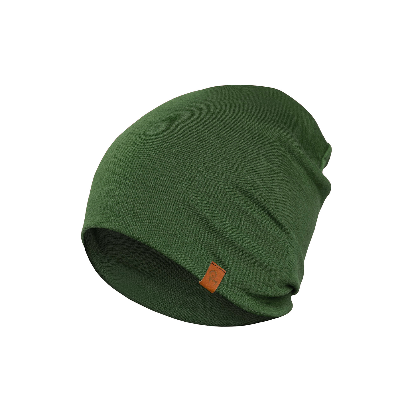 Unisex Merino Beanie Dark Green