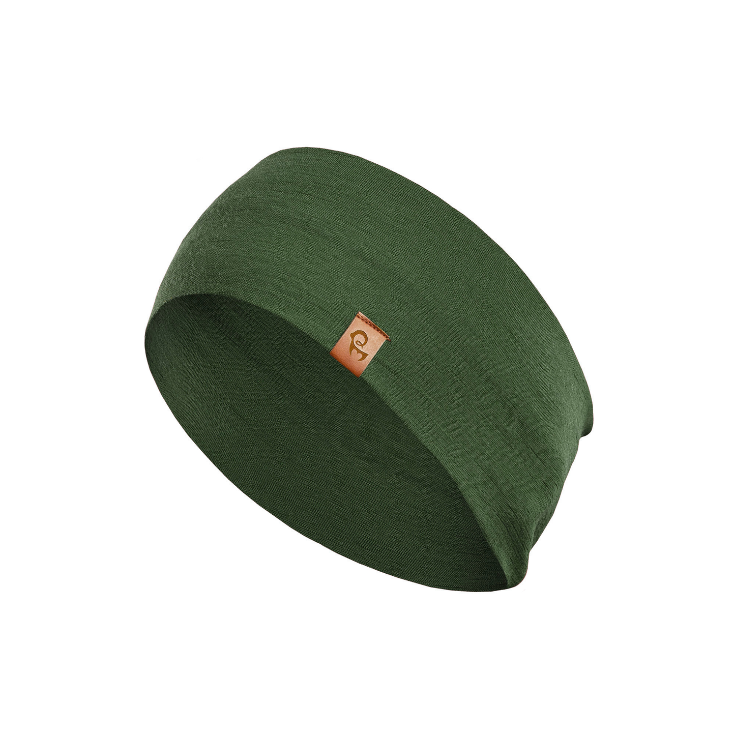 Men's 160gsm Merino Running Headband Dark Green