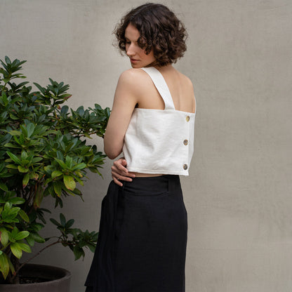 Pinafore Crop Top