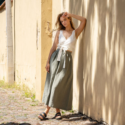Linen Maxi Skirt Sophia