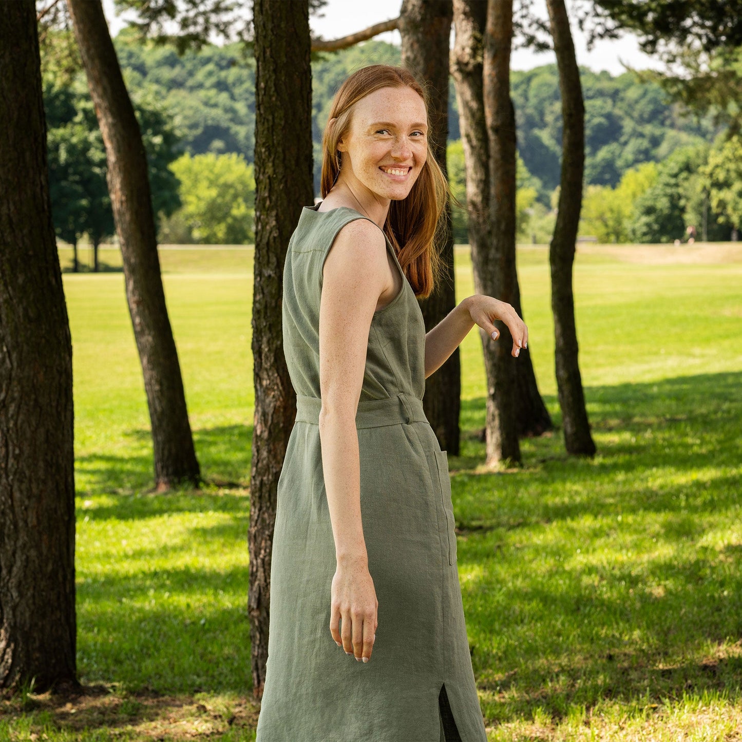 Linen Safari Dress Sierra