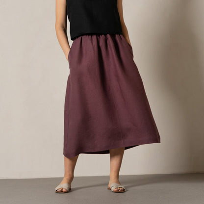 Linen Maxi Skirt Sophia