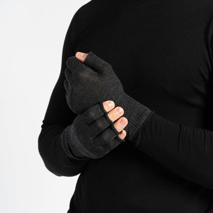 Men's Merino Wool Liner Beanie, Gaiter & Gloves 3-Piece