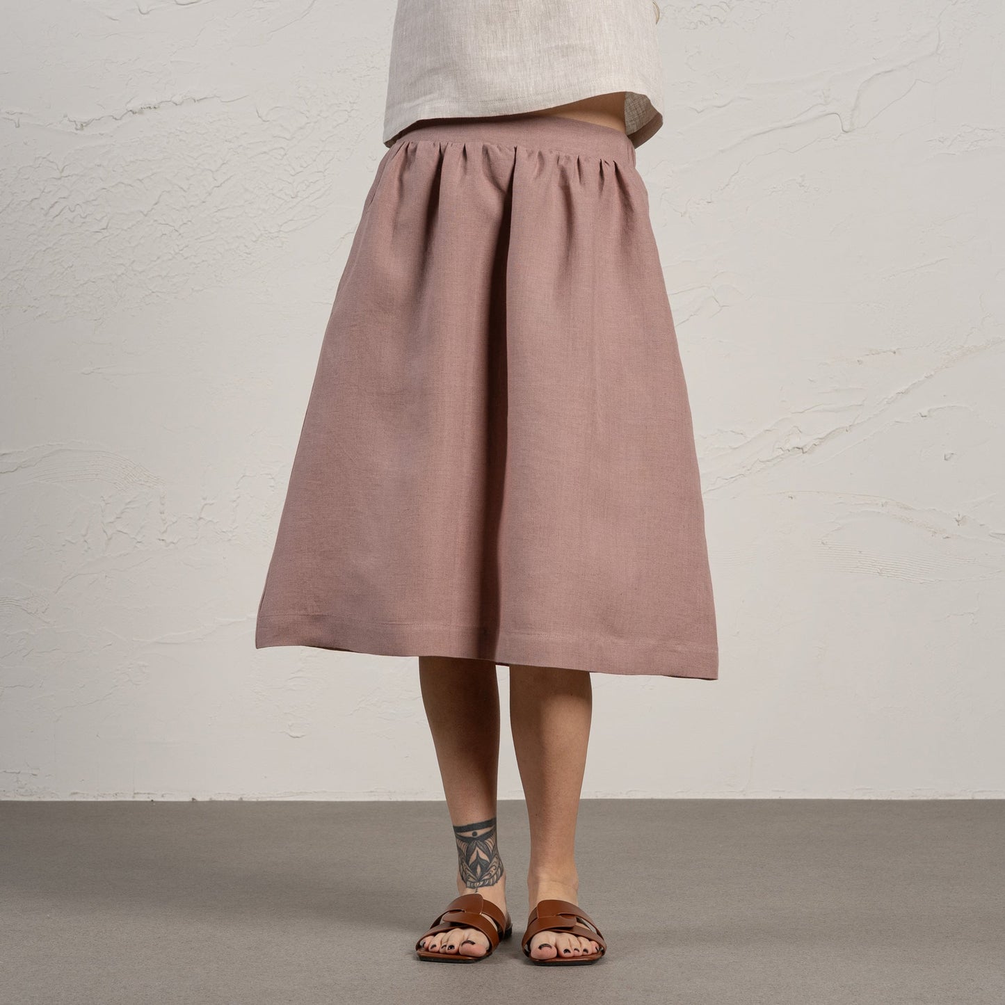 Midi Skirt Sophia Faded Rose