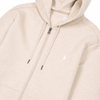 Double-Knit Full Zip Hoodie | Beige Heather