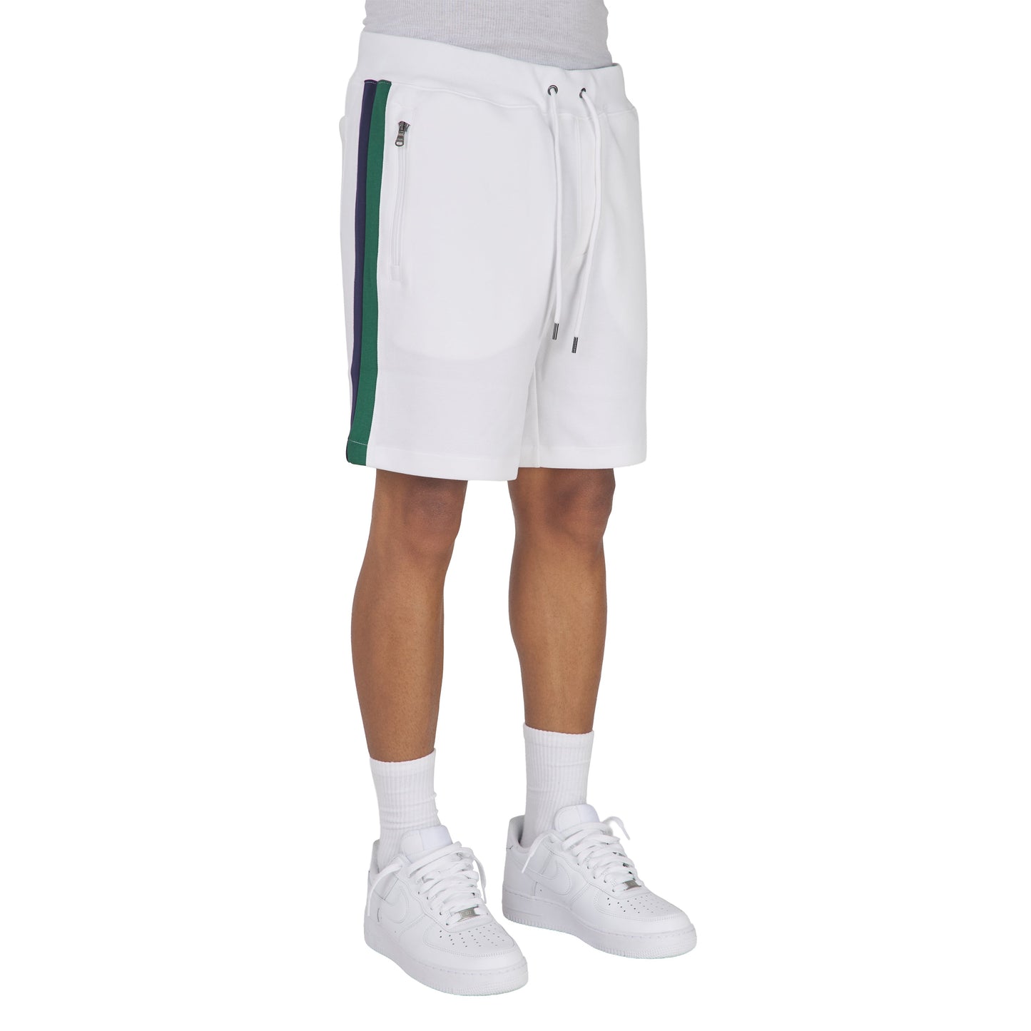 Mesh Double-Knit Short | White
