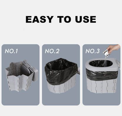 Portable Folding Toilet – Compact, Convenient & Easy to Carry Anywhere