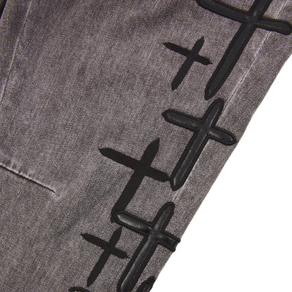 Bryant Clouded Mist Cross Patch Denim