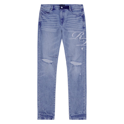Bryant Cursive Ciel Wash Denim