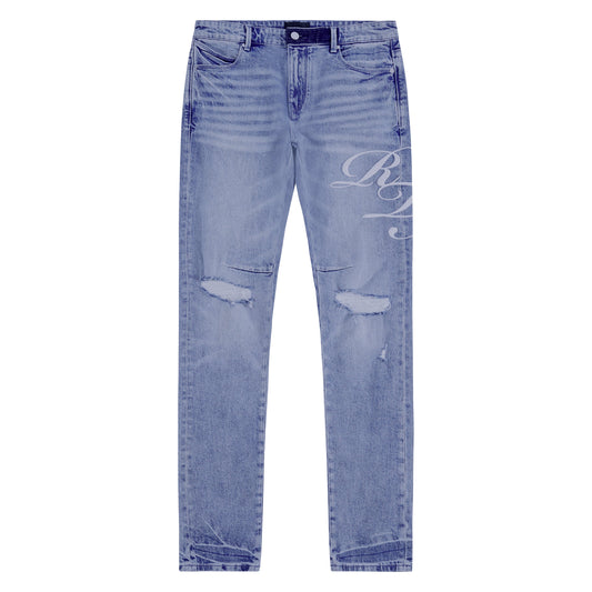 Bryant Cursive Ciel Wash Denim