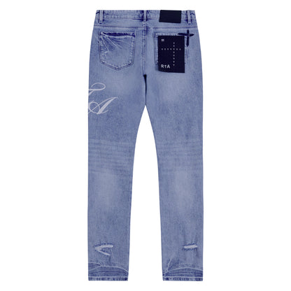 Bryant Cursive Ciel Wash Denim