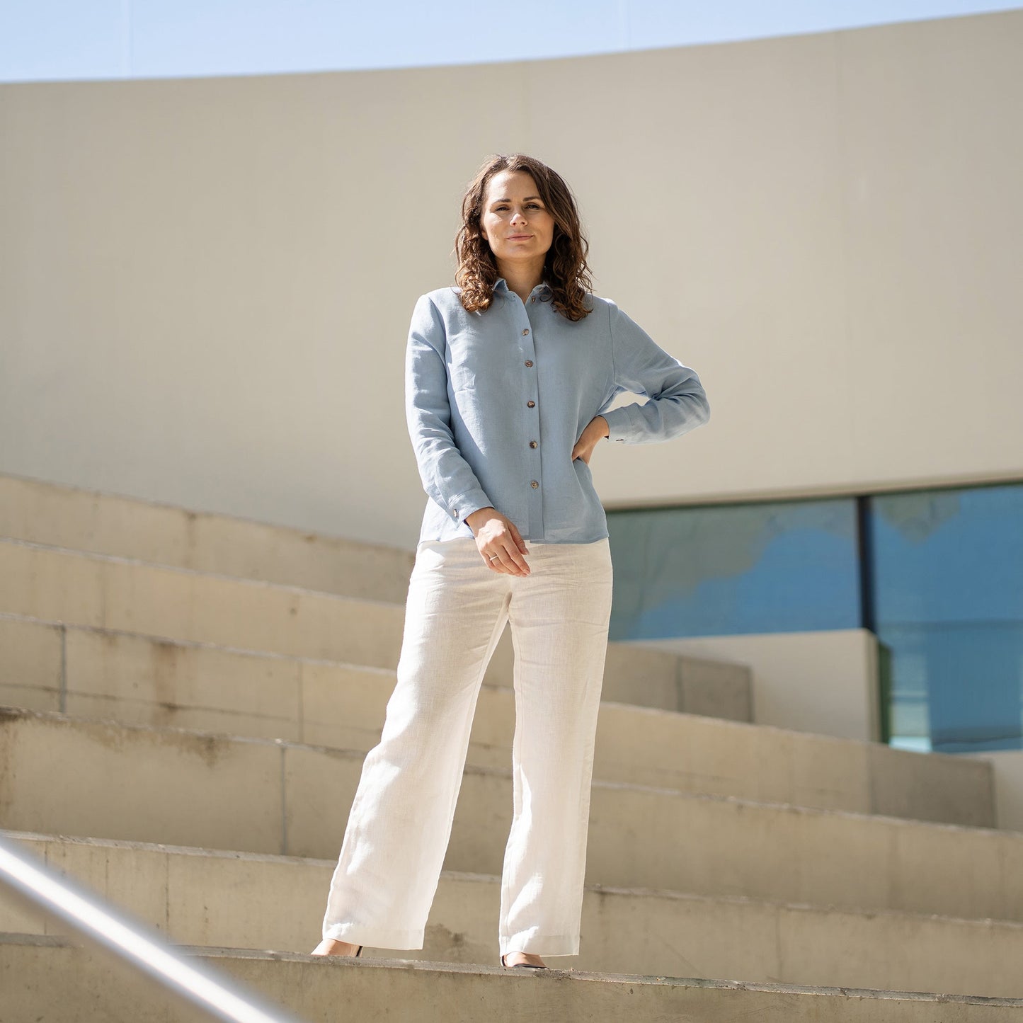 Linen Long Sleeve Shirt Rebeca