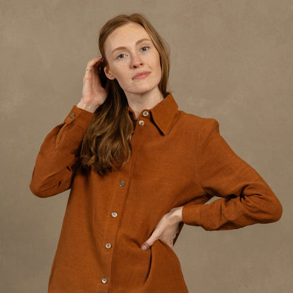 Linen Long Sleeve Shirt Rebeca