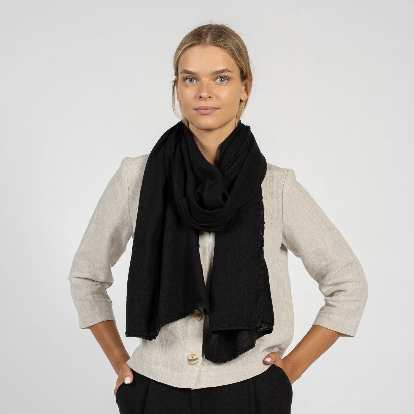 Unisex Premium Linen Scarf