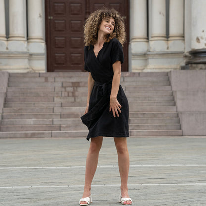 Vacation Summer Wrap Dress Eliana