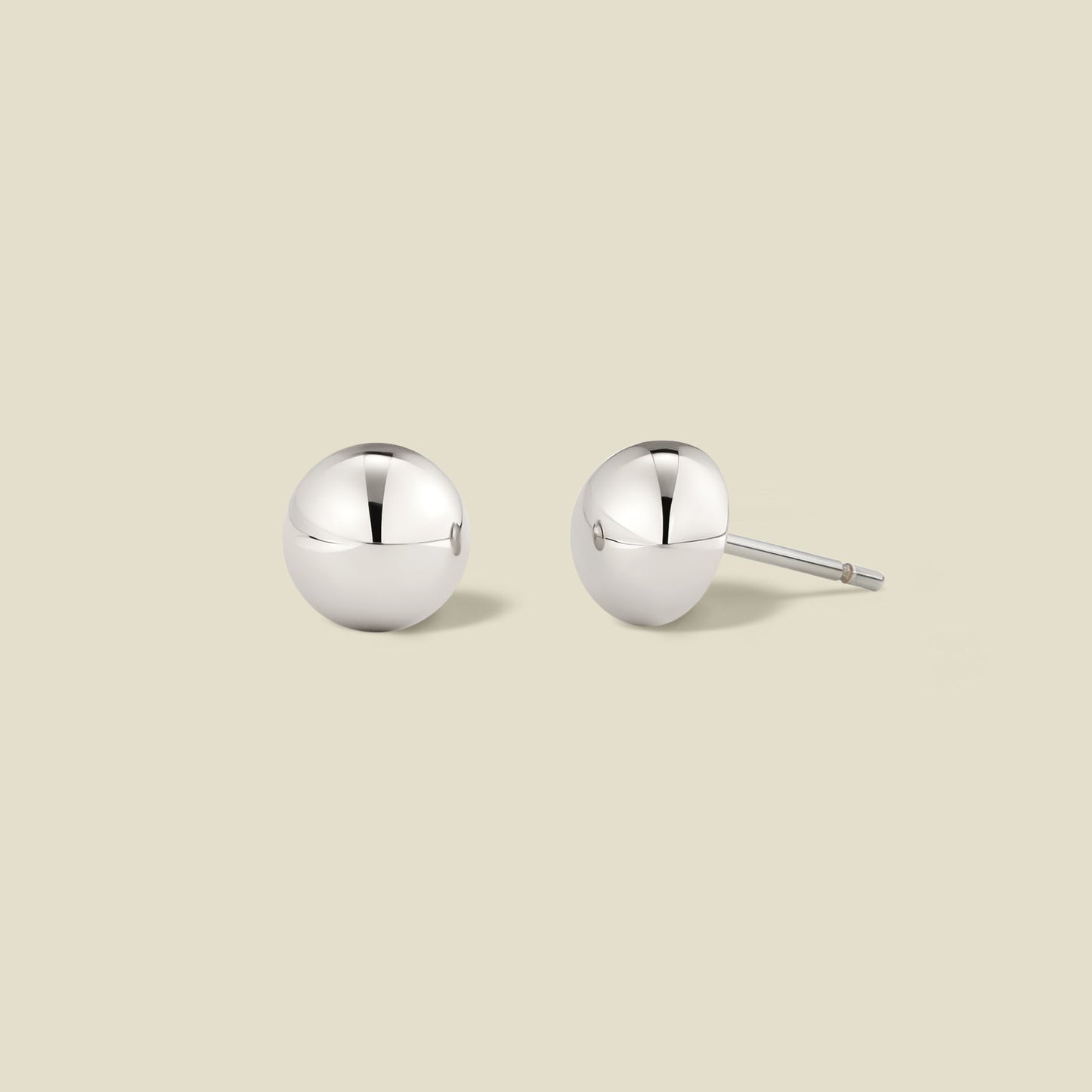 Sol Button Stud Earrings | Final Sale