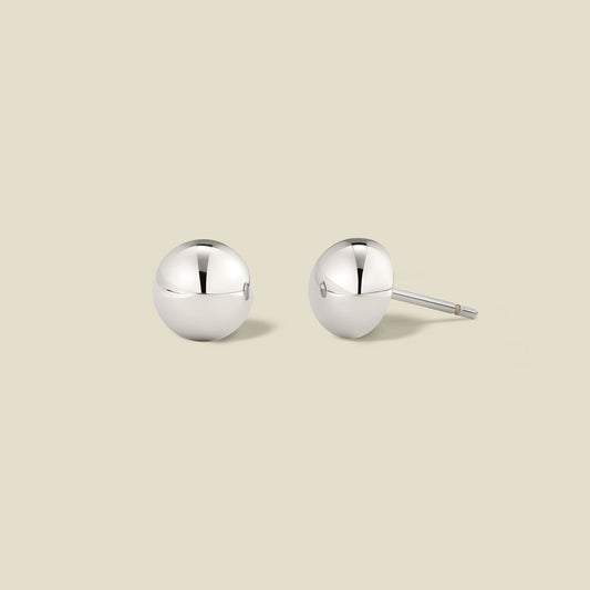 Sol Button Stud Earrings | Final Sale