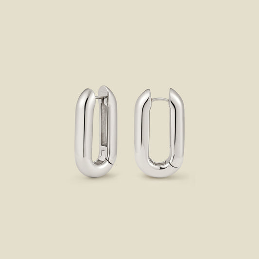 Sol Paperclip Hoop Earrings | Final Sale