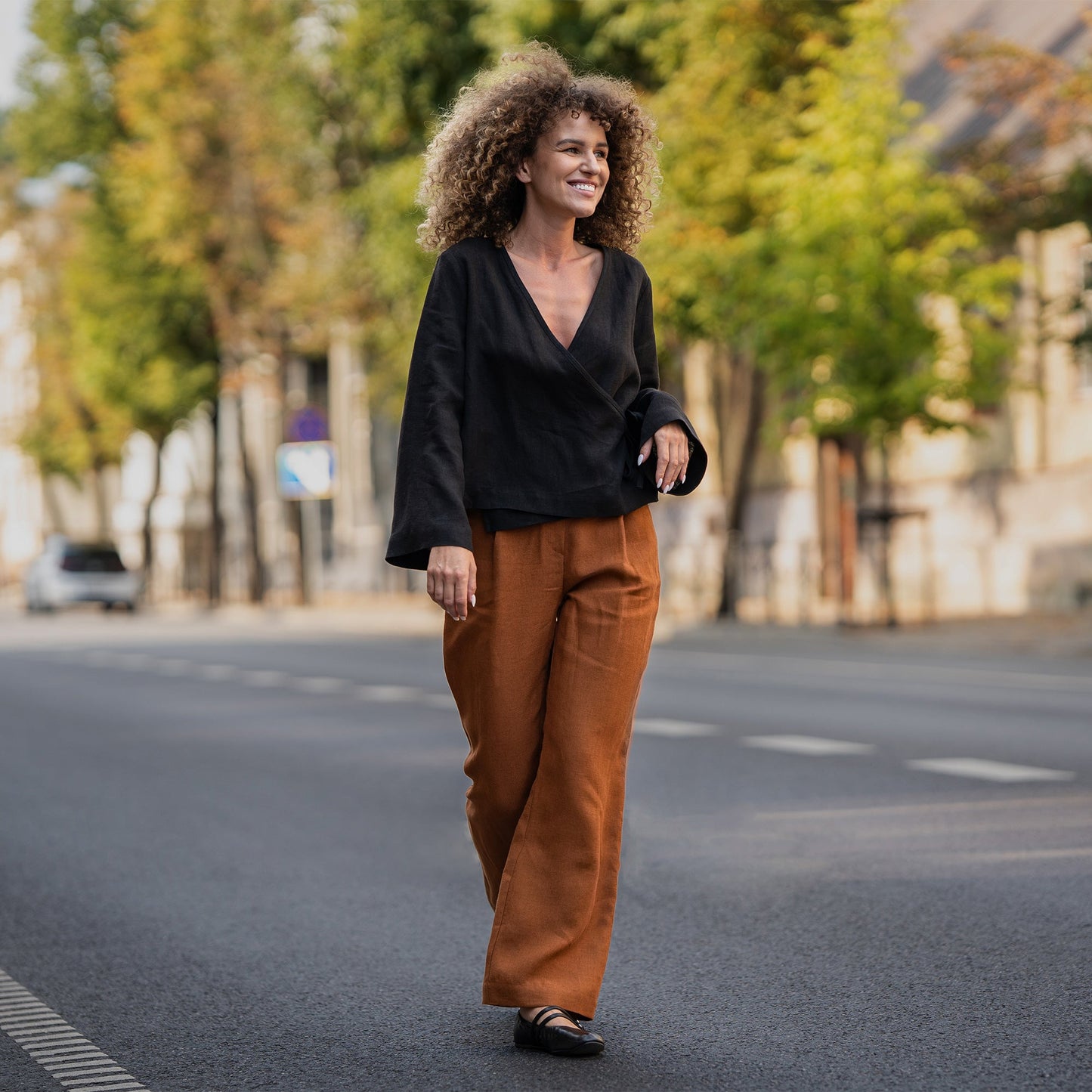 Relaxed Wrap Top Thea