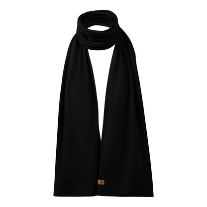 Men's Merino Scarf Black