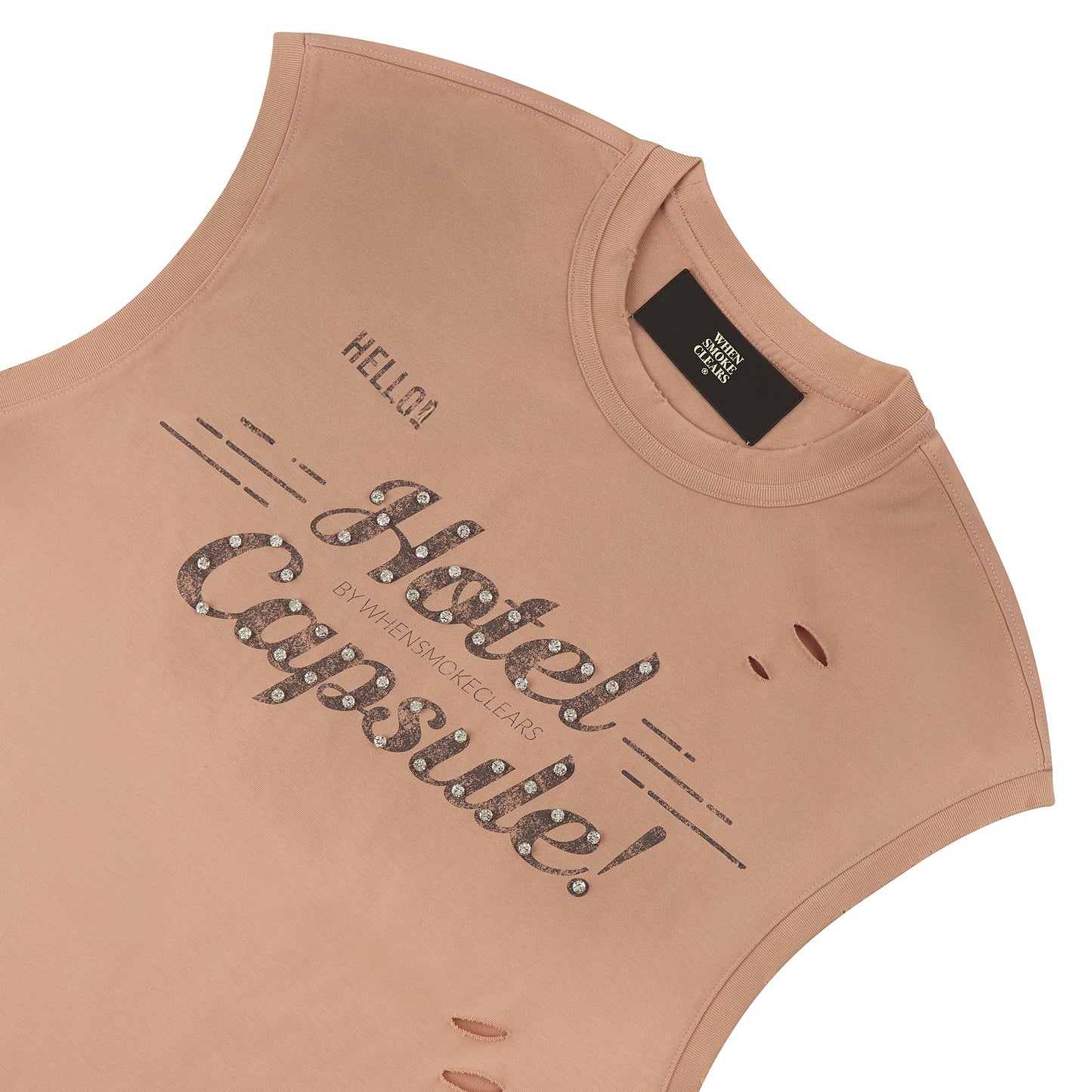 Hotel Capsule Sleeveless Tee | Wash Mauve