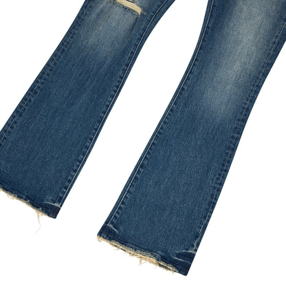 Alloy Distressed Flared Denim