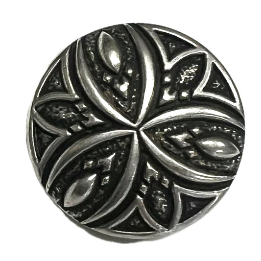 Antique Silver Carved-23mm