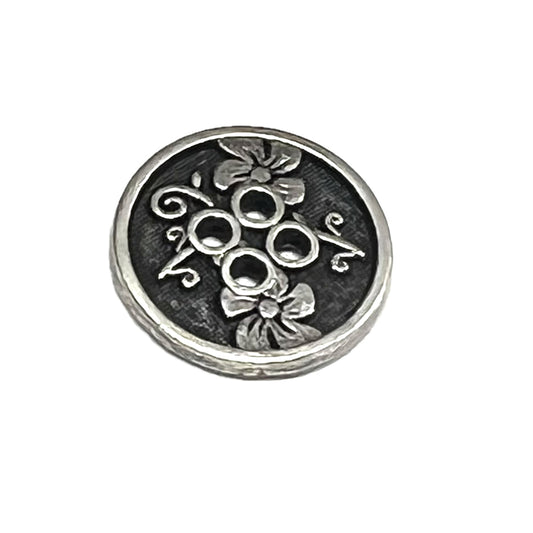 Antique Silver Flowers-15mm