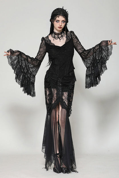 Basilica Lace Bell Sleeve Blouse