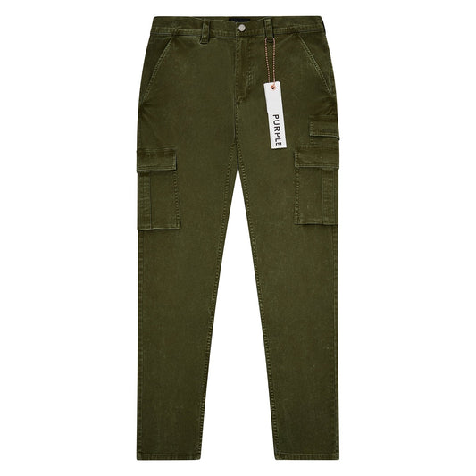 Brushed Twill Cargo Pant | Green