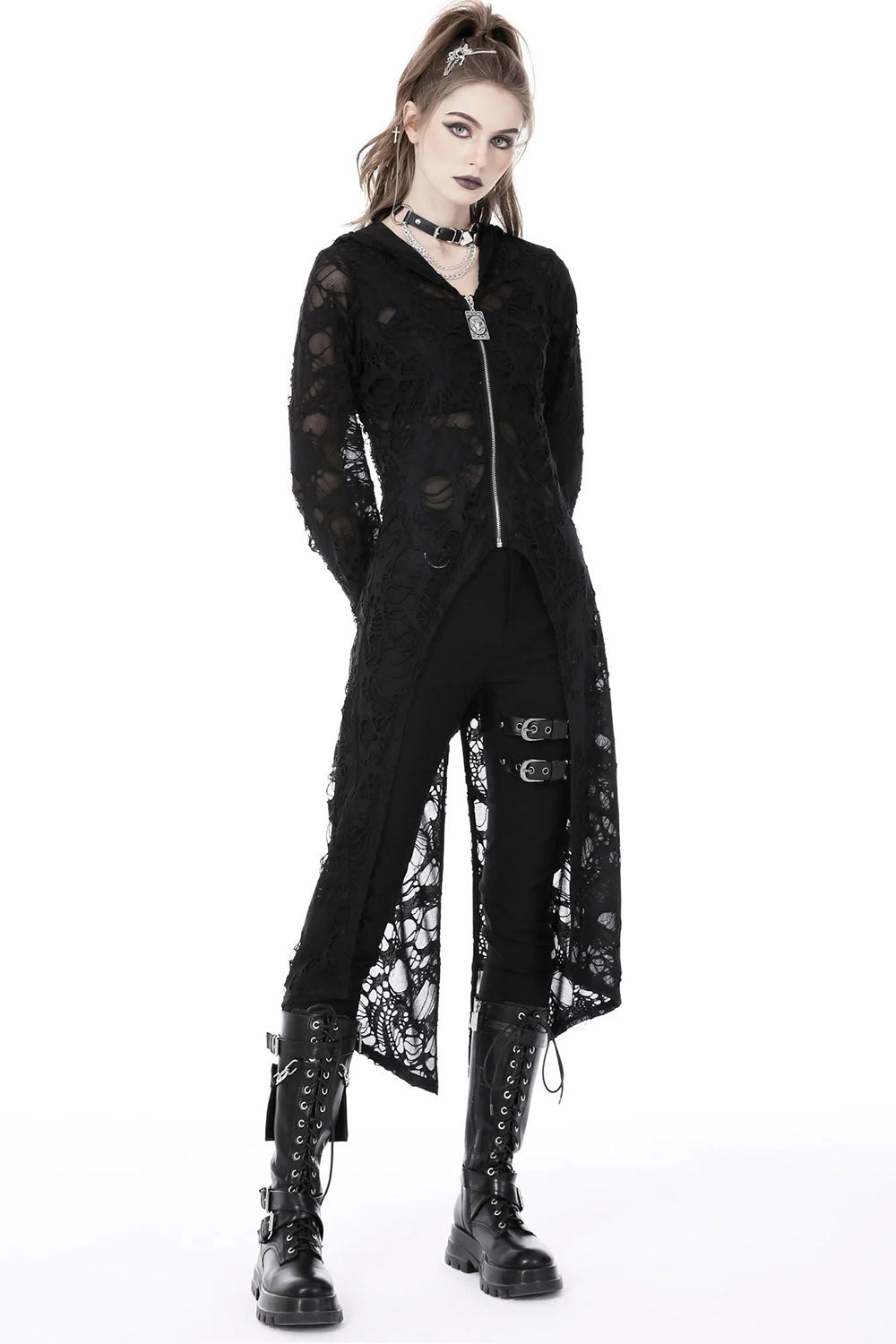 Burning Witch Tattered Cardigan