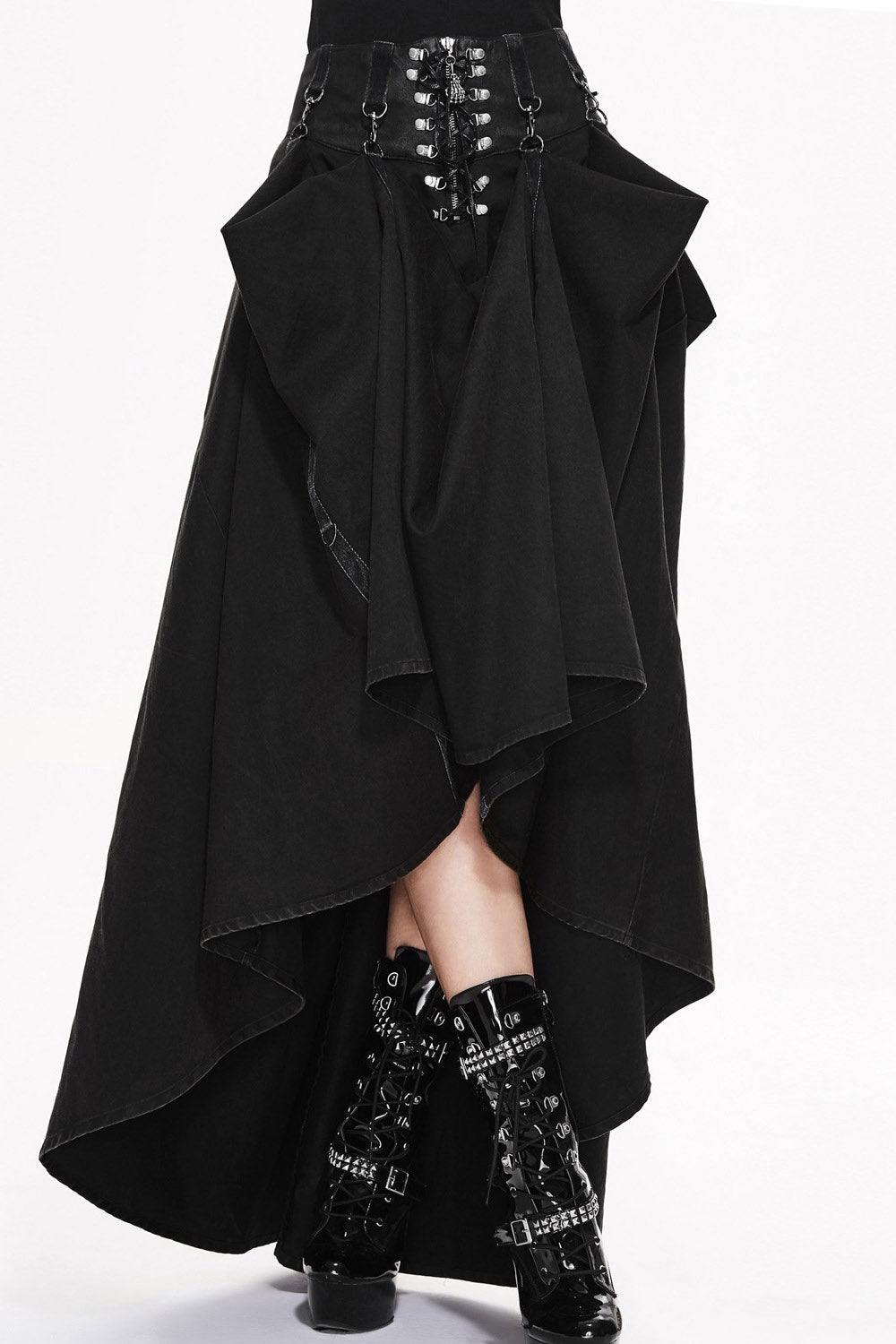 Bustle Harness Maxi Skirt