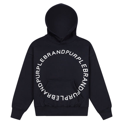 Circle Wordmark Hoodie | Black