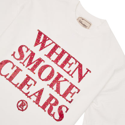Diamond Tee | Bone-White/Red