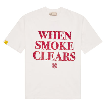 Diamond Tee | Bone-White/Red
