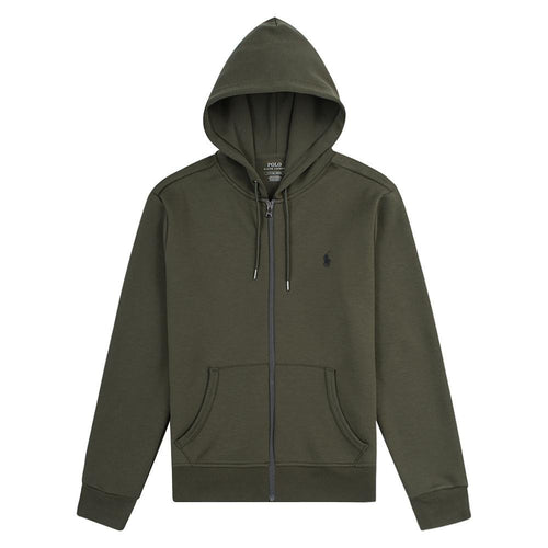 Double-Knit Full Zip Tech Hoodie | Company Olive