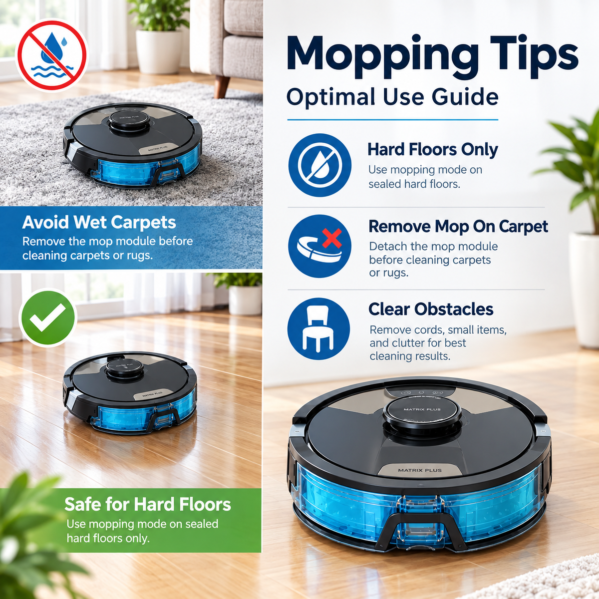 Matrix Plus Robot Vacuum & Mop – Powerful Suction, Smart Cleaning & Anti-Allergen Sealed System