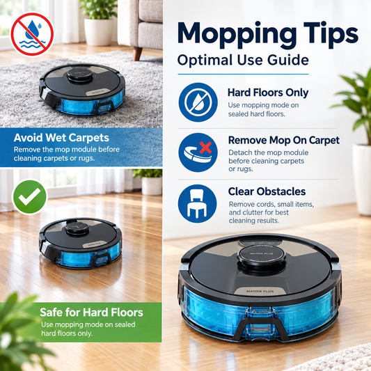 Matrix Plus Robot Vacuum & Mop – Powerful Suction, Smart Cleaning & Anti-Allergen Sealed System