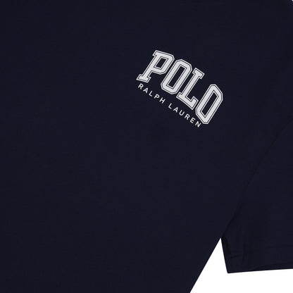 Logo Print Tee | Navy
