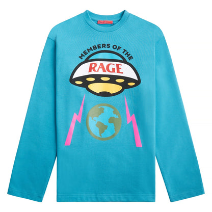 Long Sleeve Logo Tee | Turquoise