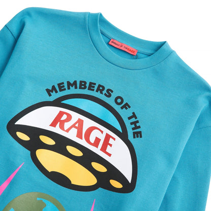 Long Sleeve Logo Tee | Turquoise