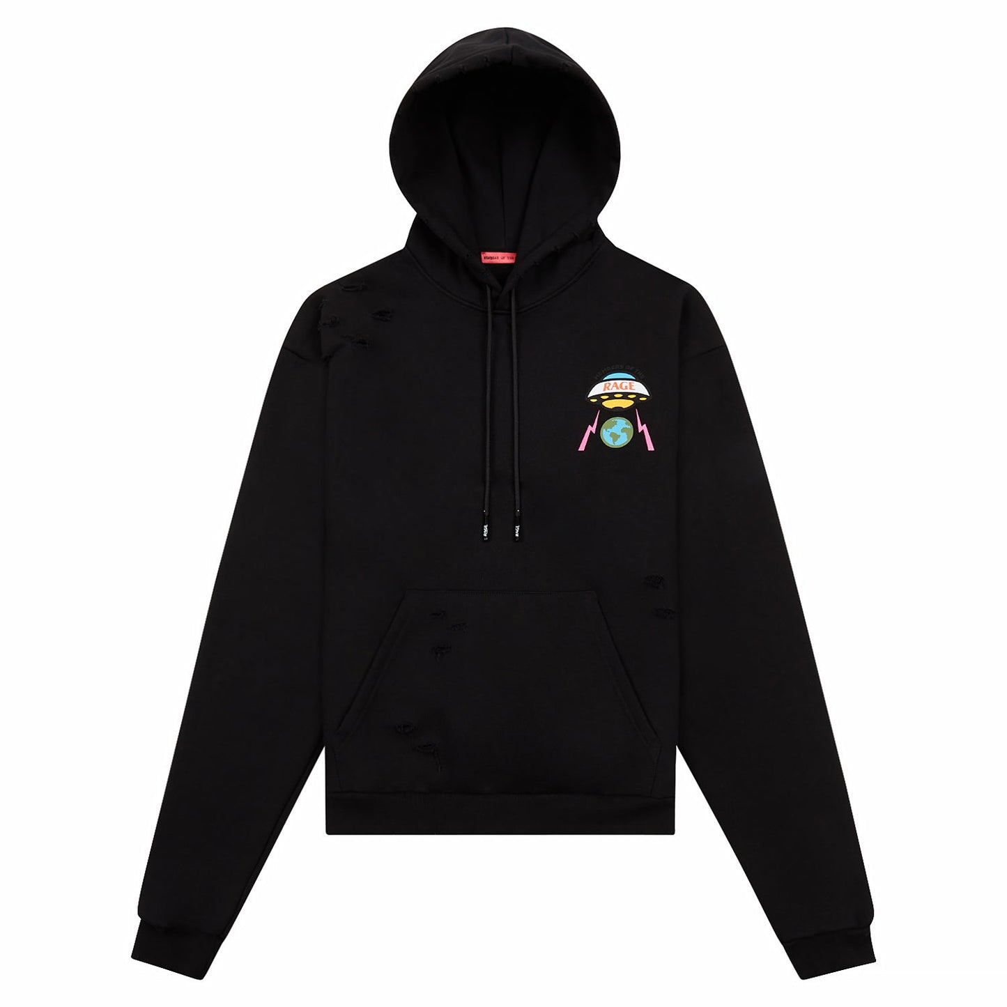 MOTR Distressed Hoodie | Black