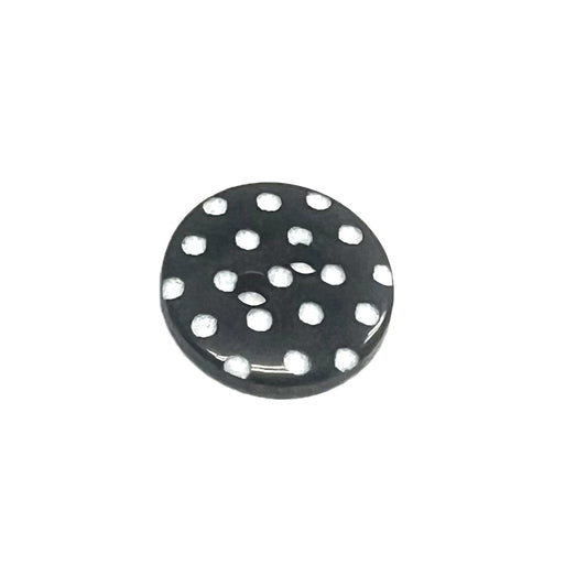 Navy & White Polkadots-14mm