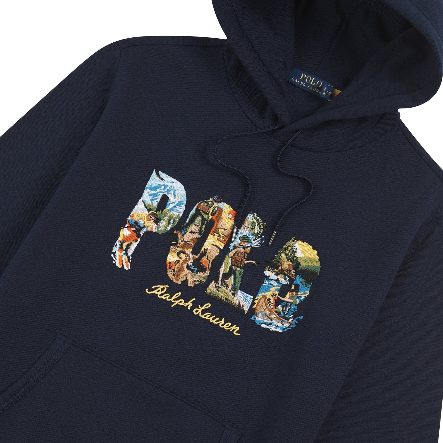 Novelty Embroidered Hoodie | Navy