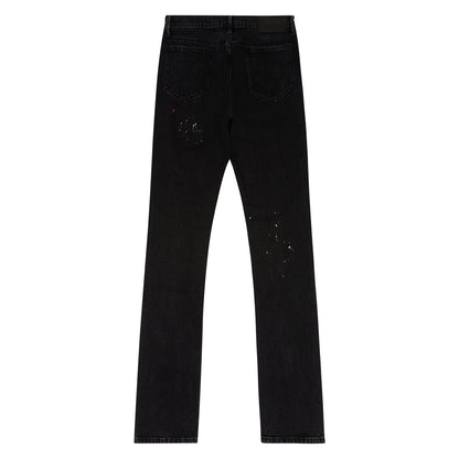 Olivier Black Paint Denim