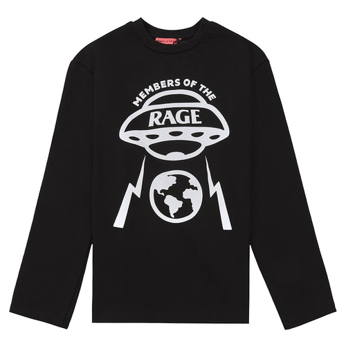 Oversized Logo L/S Tee | Black